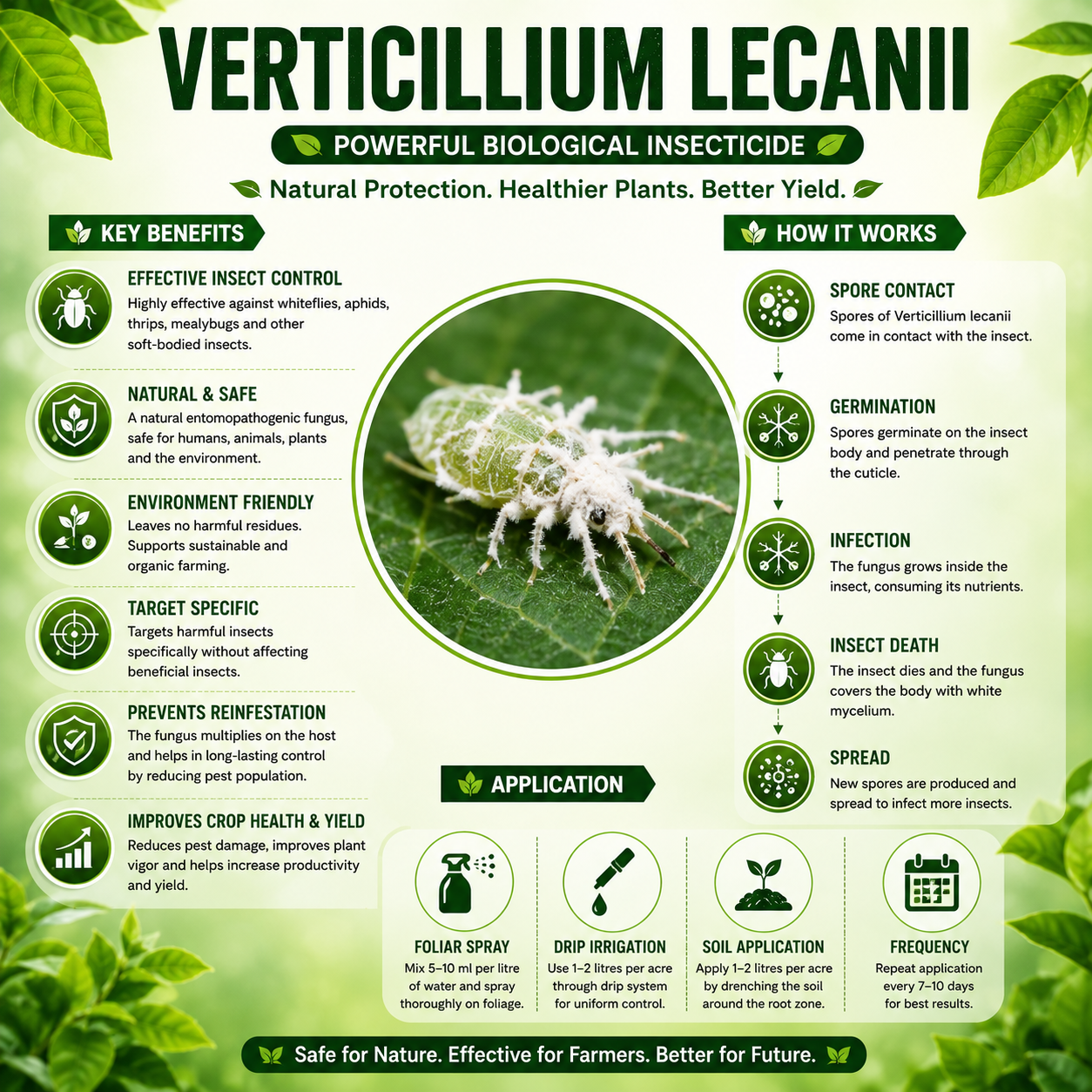 Verticillium Lecanii Bio Pesticide | Biological Insecticide for Whitefly, Aphids & Thrips – HOOGA Seeds