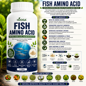 Fish Amino Acid Fertilizer | Organic Liquid Fertilizer for Plants | HOOGA Seeds