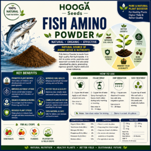 Fish Amino Powder | Organic Fish Fertilizer for Plants | HOOGA Seeds